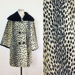 Vintage Faux Fur Leopard Coat/Jacket
